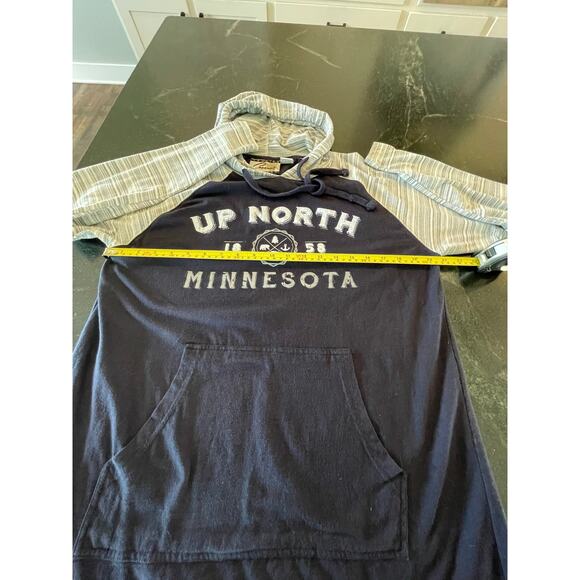 Coconut Creek Trading CO Minnesota raglan hoodie blue and gray Med unisex - Picture 6 of 6